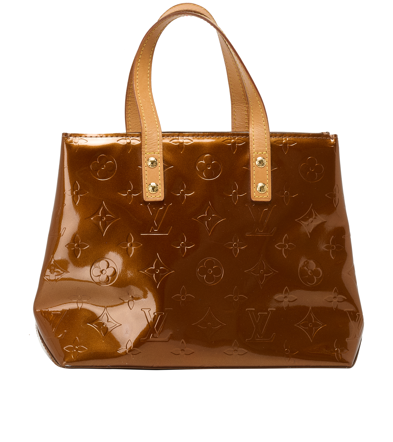 Reade PM, &pound;350, Handbags, Brown, Patent Leather, Back view